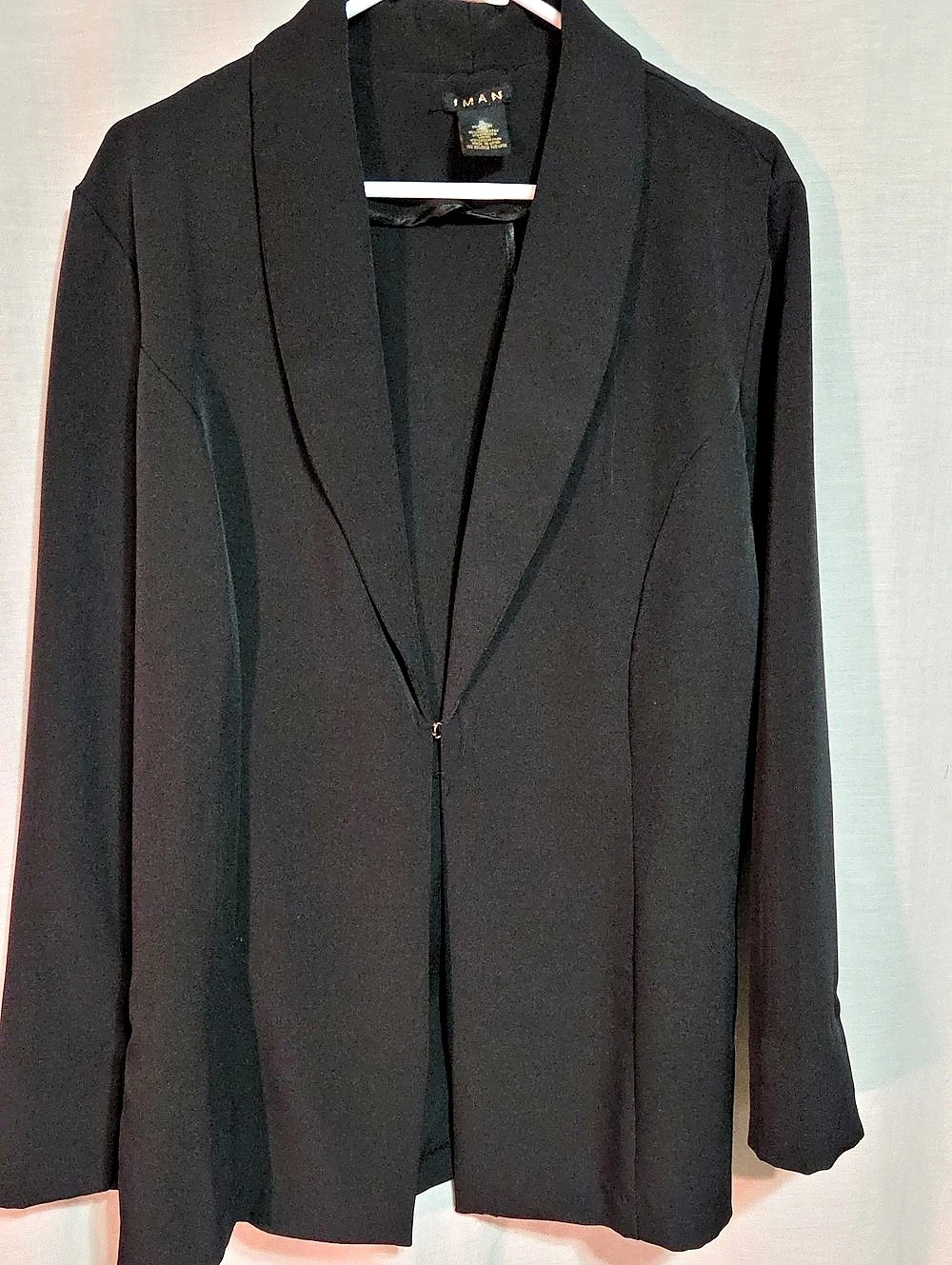 IMAN Women's Black Blazer Size XL